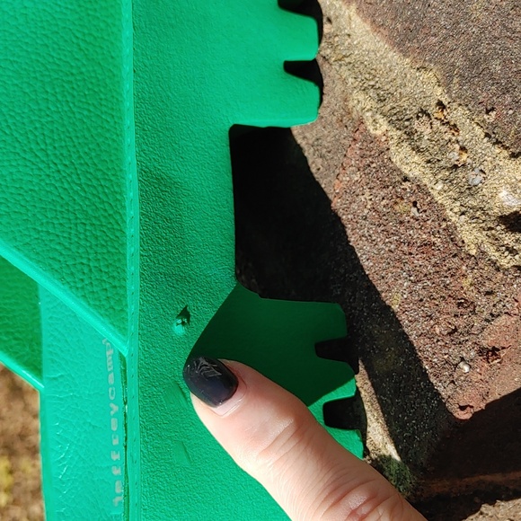 Jeffrey Campbell Sea Salt Bae Chunky Green Clog Size 6 (1053) - Picture 8 of 8